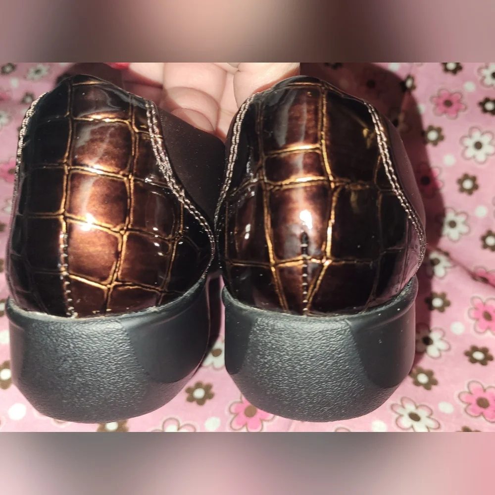 Clarks Gael Beam Casual Comfort Slip On Clog Size 6.5 Med 26104691 Brown Copper